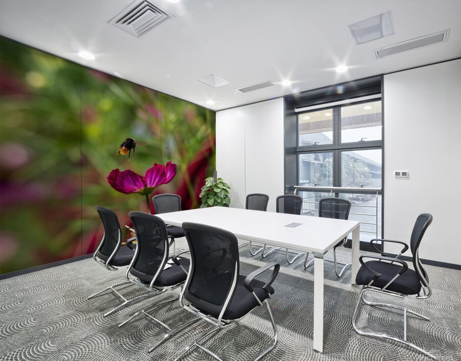 Bee & Flower 1 Wall Printing